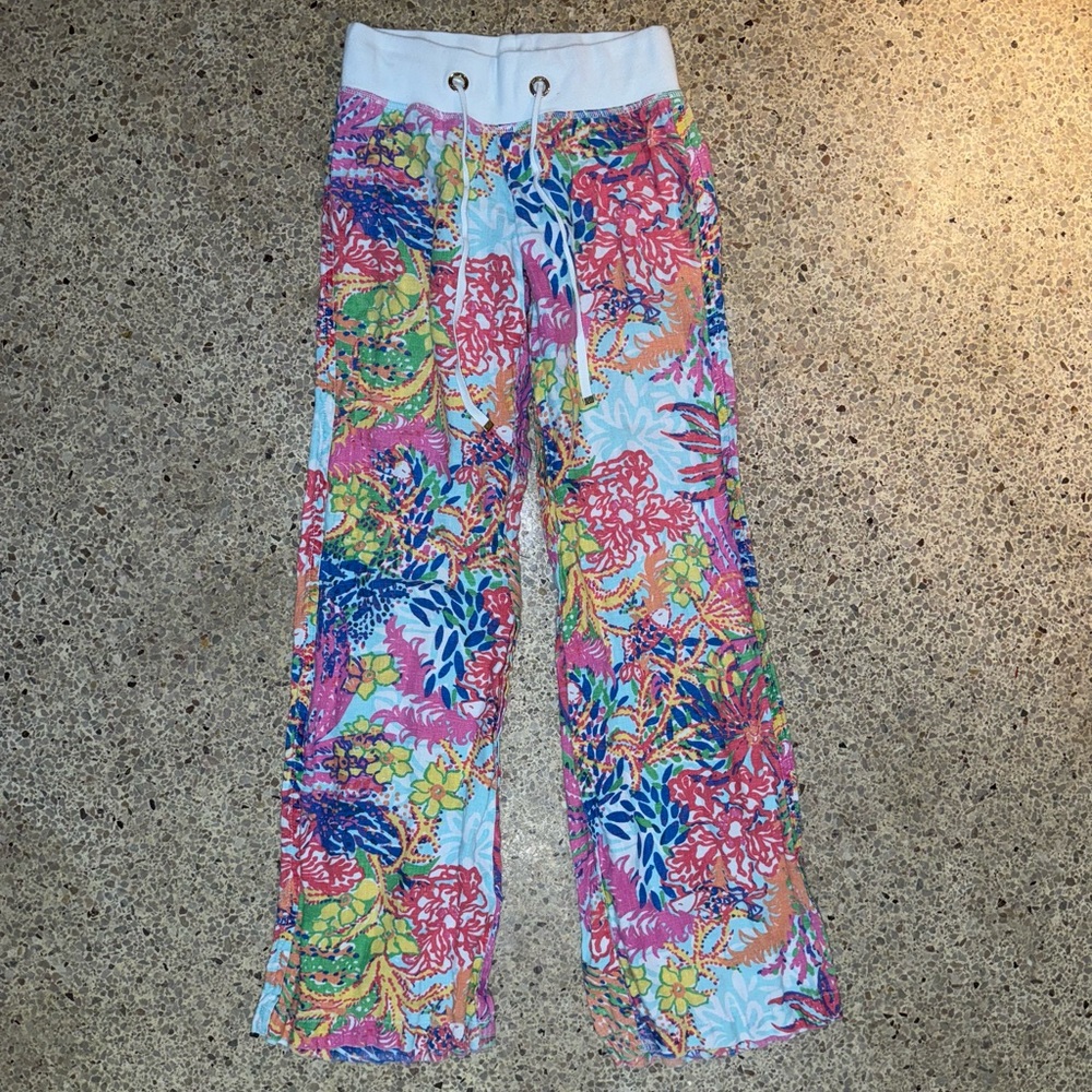 Lilly Pulitzer Beach Pant Linen Let ‘s Cha Cha Holy Grail